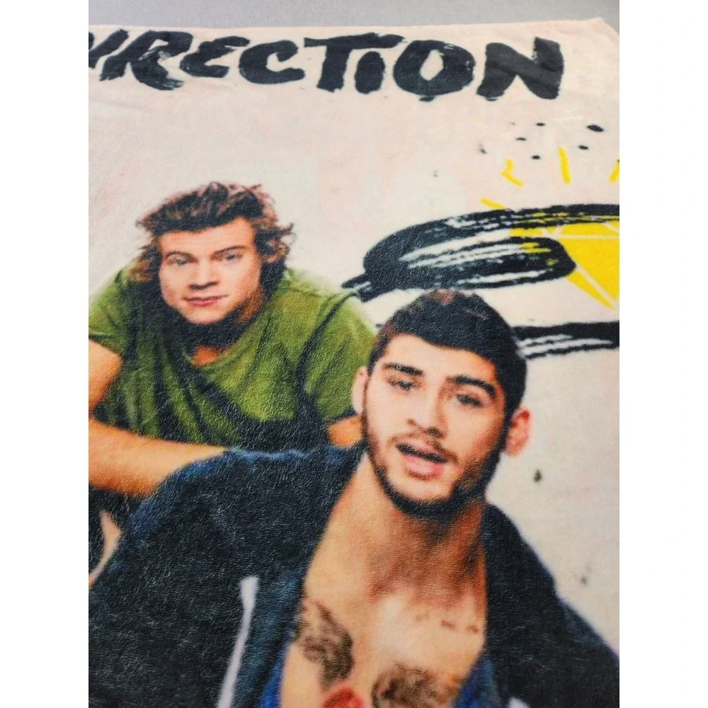 One Direction Throw blanket Photo Print size 46 x 58 Band Album Musical Group‎